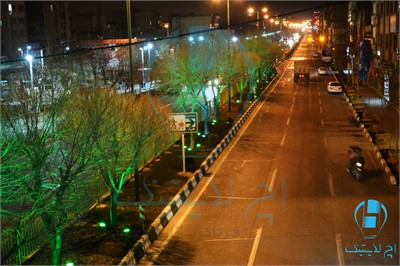 نورپردازی-درختان-بلوار-گلبرگ---تهران